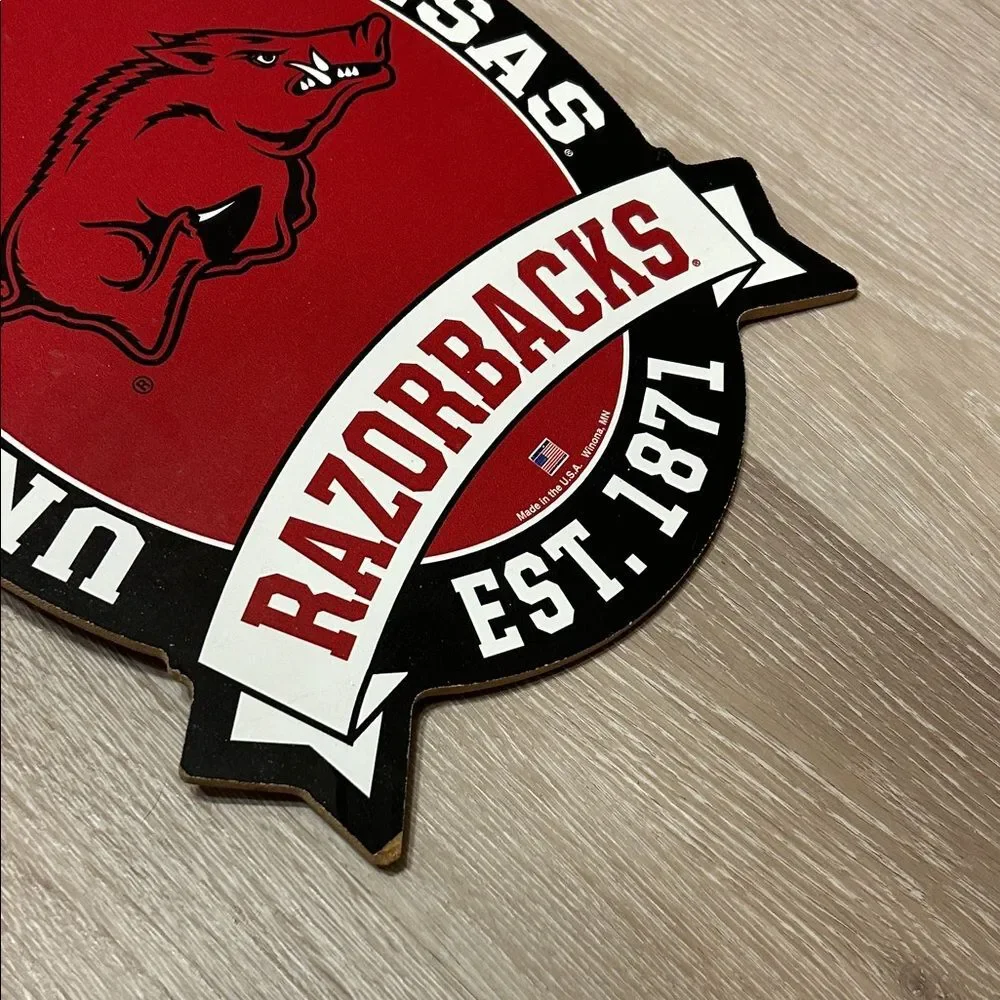 University of Arkansas Razorbacks Wall Sign